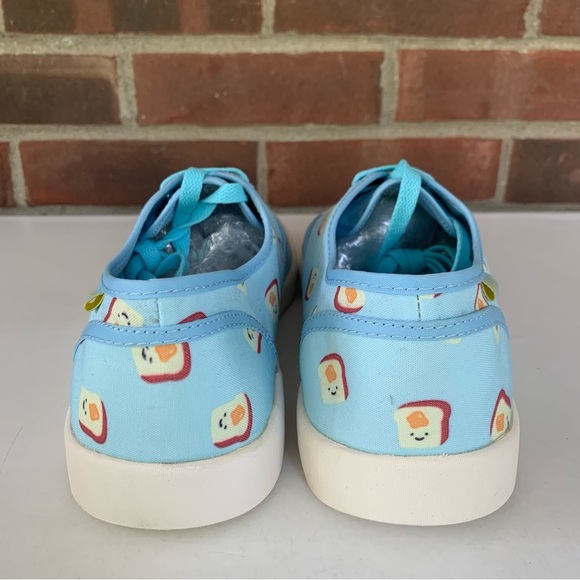 Cute To The Core Toast Print Lace Up Sneakers Women’s US 10 M - Picture 7 of 10